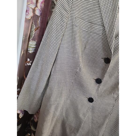 Vintage Tous Les Jours Blazer Vintage Linen Silk Blend Size 8 US Cinq A Sept - Picture 6 of 16